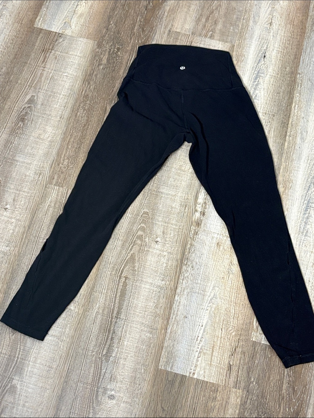 lululemon athletica Black Logo High-Waist Leggings